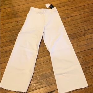 The marine straight Zara white pants